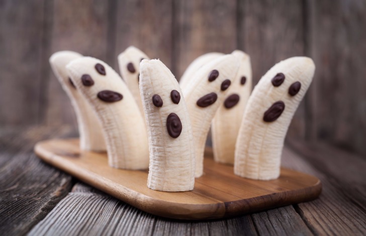 Banana Ghost Halloween snacks