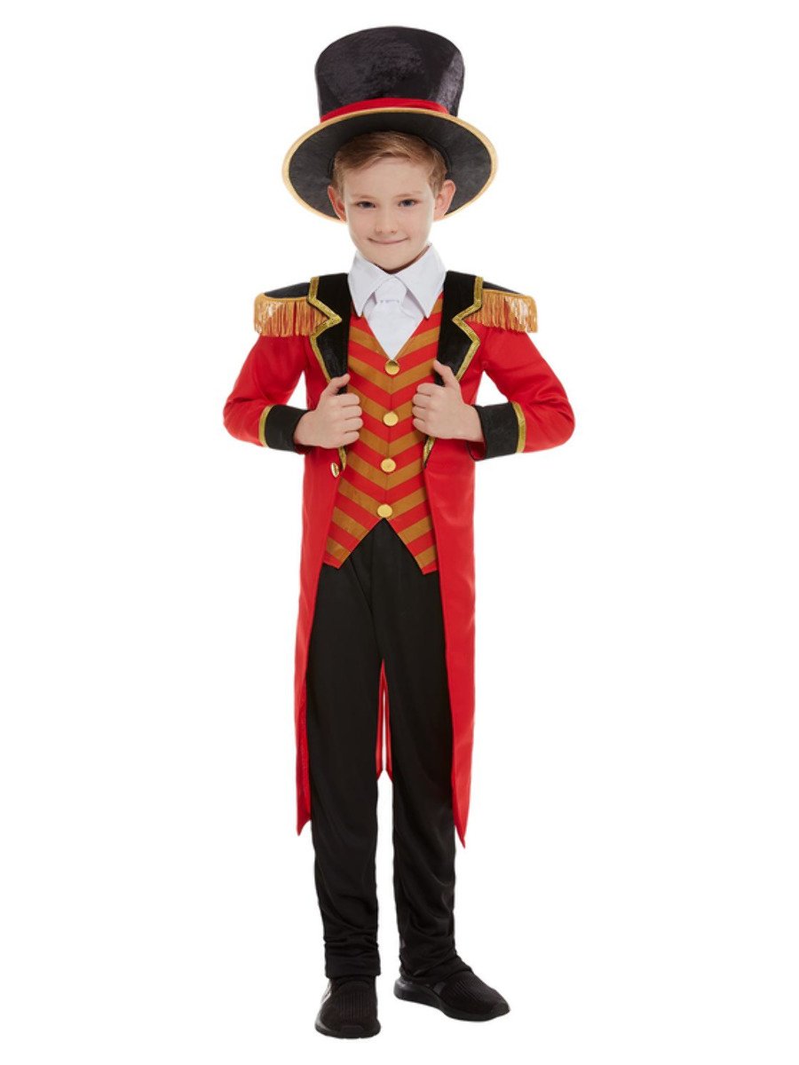 Boy dressed in a Halloween Ringmaster costume